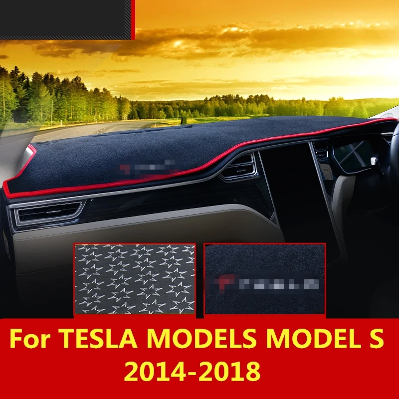 Для моделей TESLA модель S 2014 2018 крышка приборной панели коврик солнцезащитный