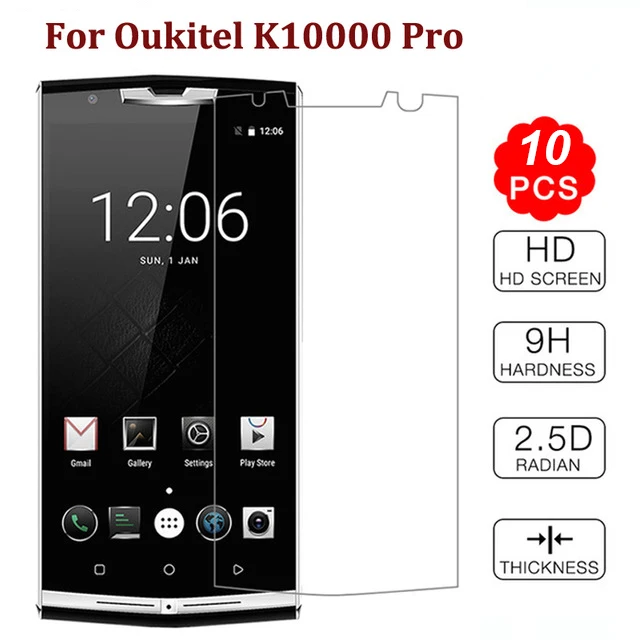

10PCS Oukitel K10000 Pro Tempered Glass Oukitel K10000 Pro Screen Protector Toughened protective film Oukitel K10000 Pro Glass