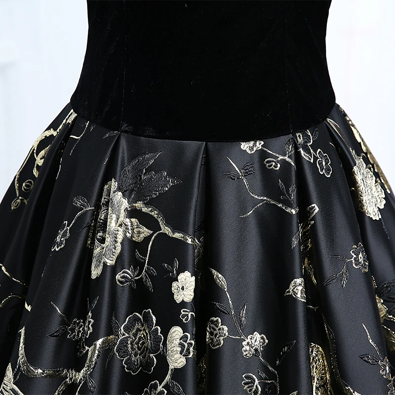 

Black Floral Mother of the Bride Dresses for Weddings Plus Size A Line Off Shoulder Evening Groom Godmother Dresses Gown