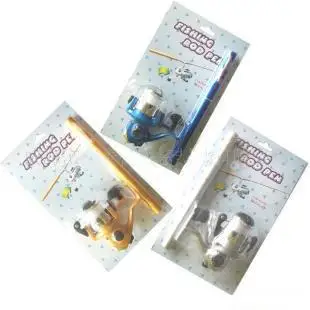 Оптовая продажа 100 компл./лот 1 м ручка удочки W мини Катушка 5 1: Мини Набор Удочек|rod