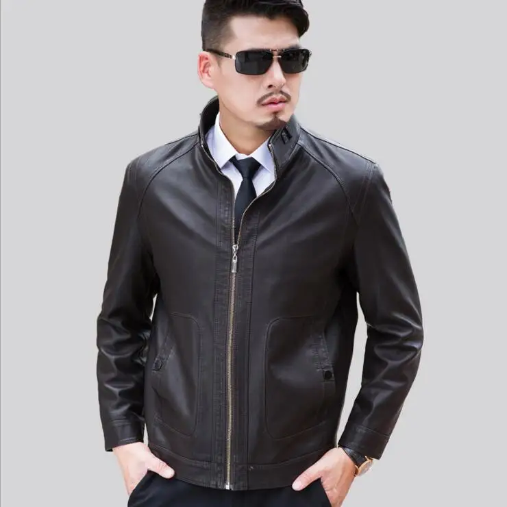 Горячая распродажа! Осень 2016 новые высококачественные мужские кожаные куртки