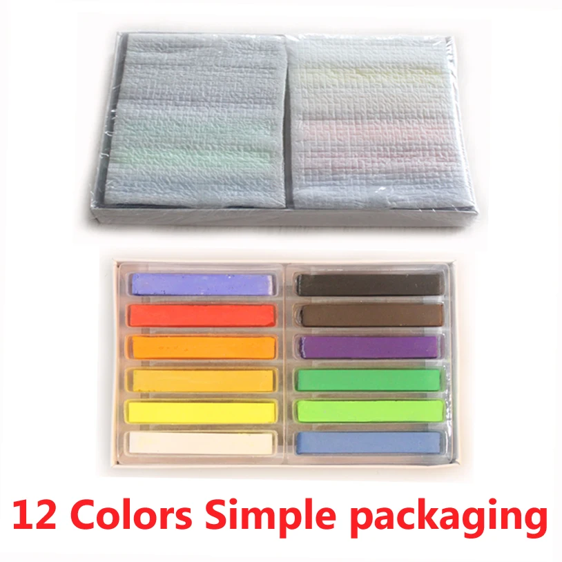 Хит продаж 24 цвета модные мелки для волос нетоксичный мягкий пастельный набор