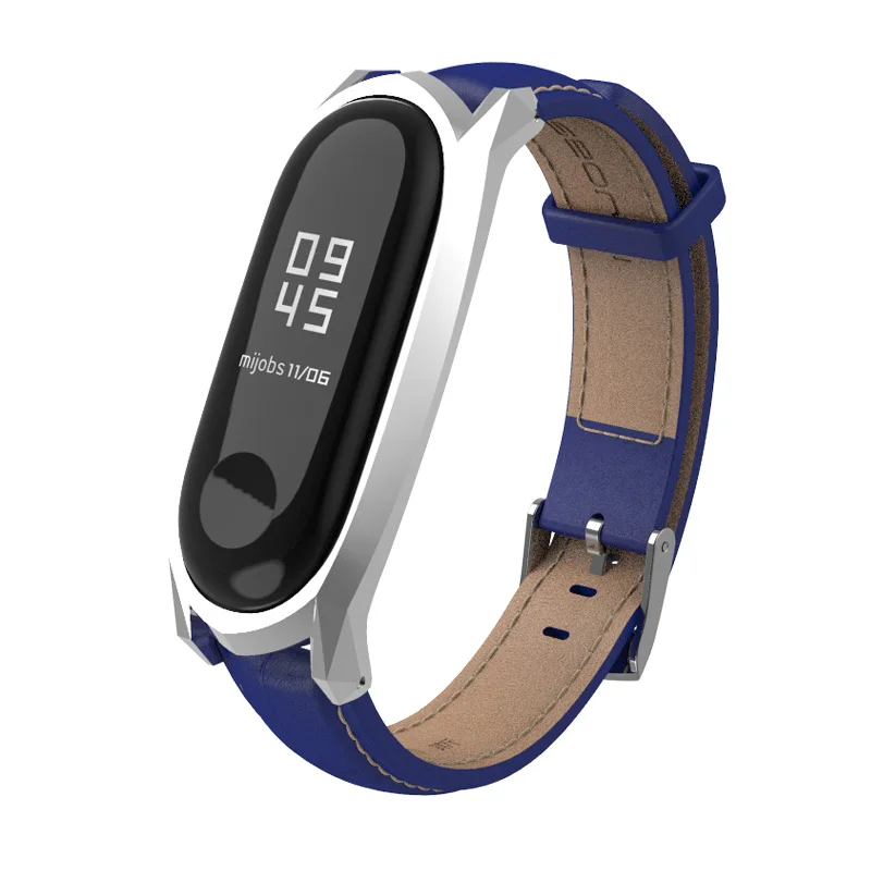 Ремешок Mijobs GT из натуральной кожи для умных часов miband 3 аксессуары смарт Miband