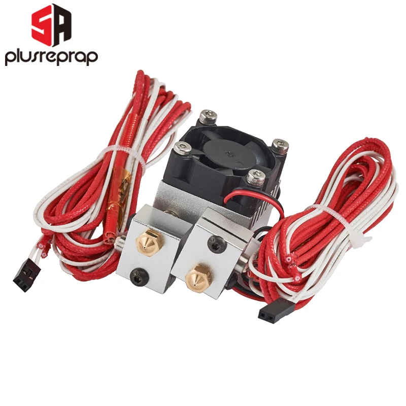Экструдер Chimera V6 Dual Head Remote Bowden HotEnd с охлаждающим вентилятором 2 в Out