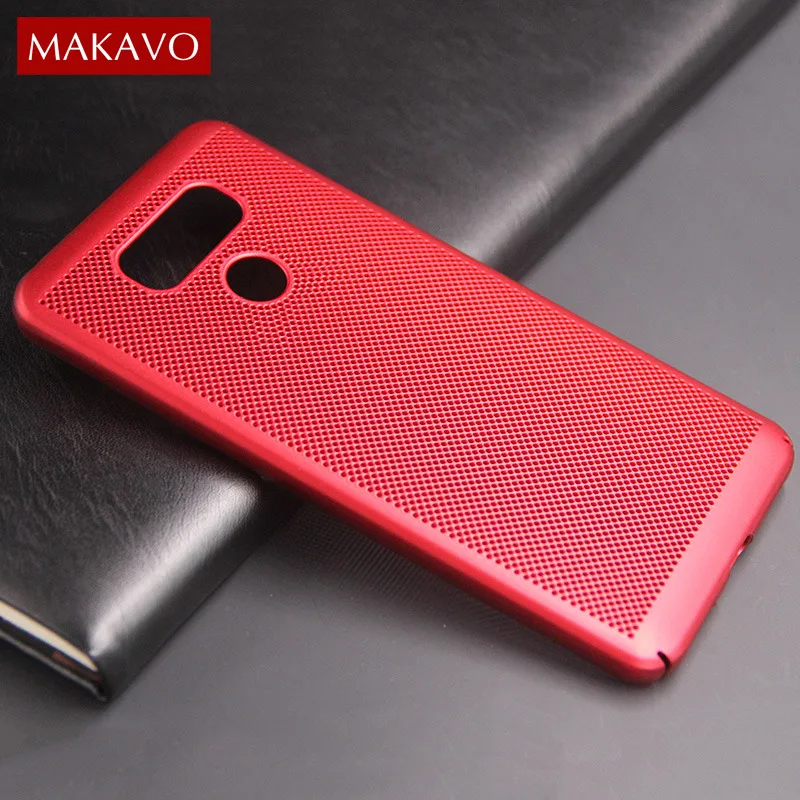 MAKAVO For LG G6 Case V30 360 Matte Skin Fundas Hard Plastic Housing Slim Hollow Back Cover Phone Cases K10 2017 |