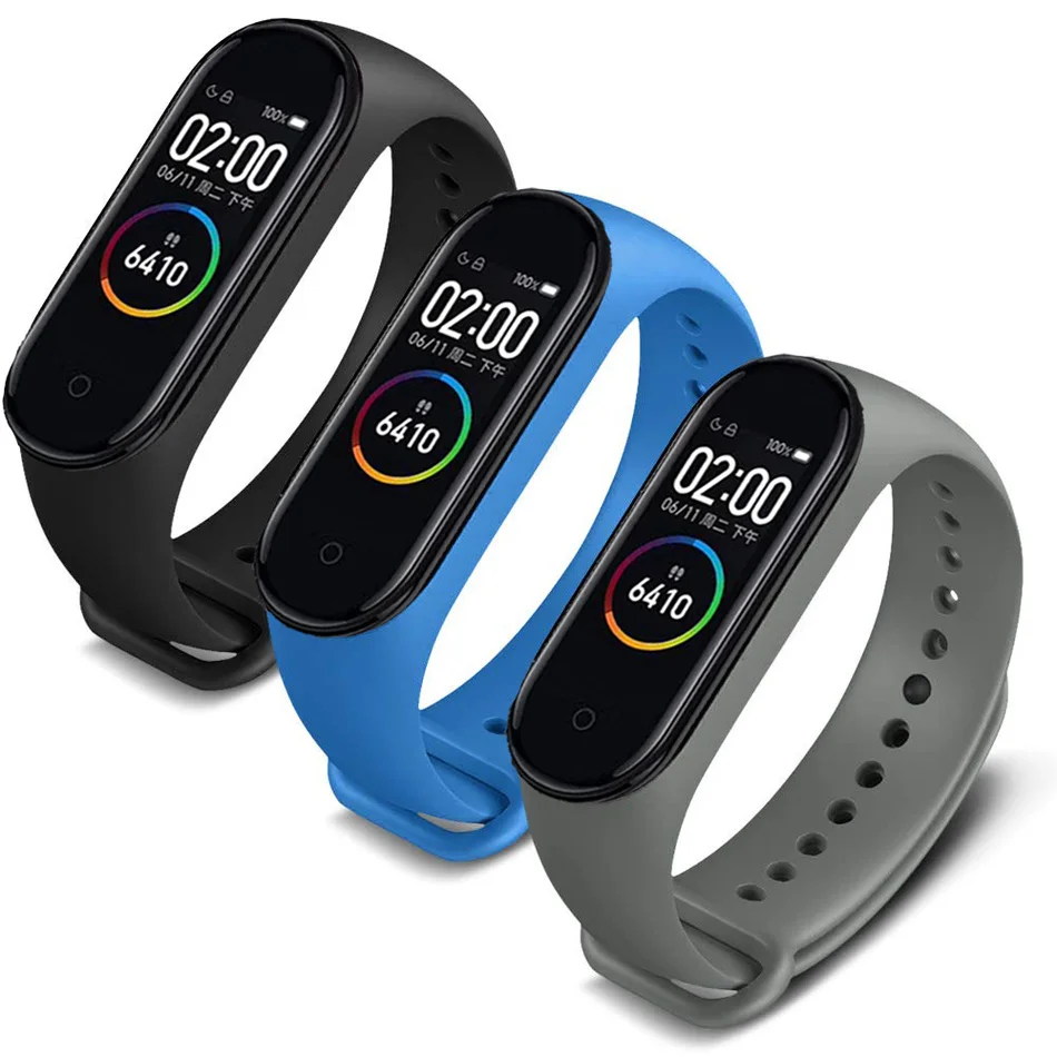 10 шт. силиконовые ремешки для браслета Xiaomi Mi Band 3|Смарт-аксессуары| |