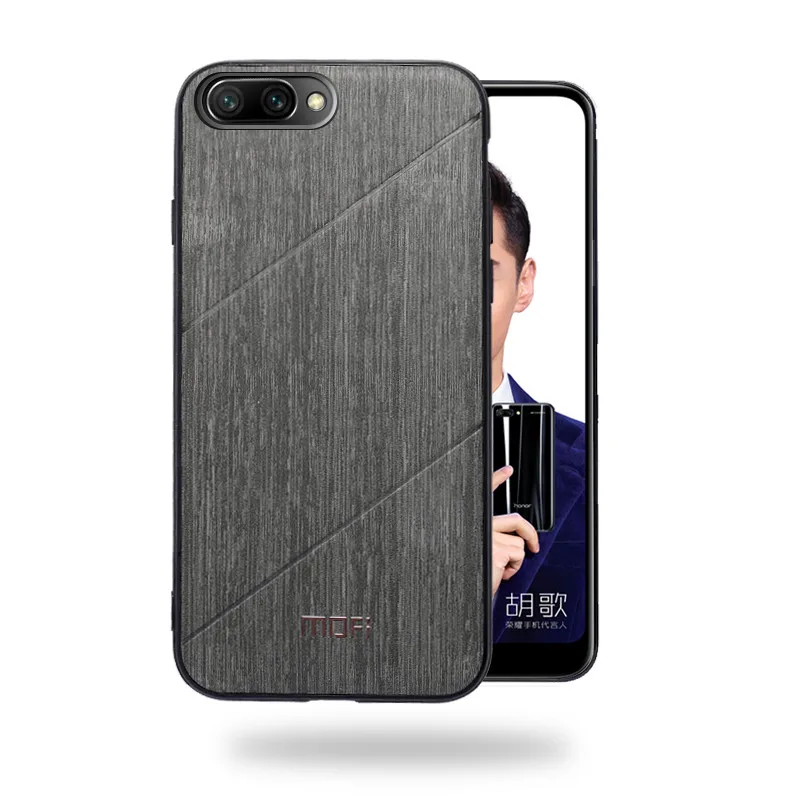 MOFi для huawei honor 10 чехол honor 10 задняя крышка роскошный мужской бизнес защитный жесткий чехол coque capas honor 10 Чехол - Цвет: black
