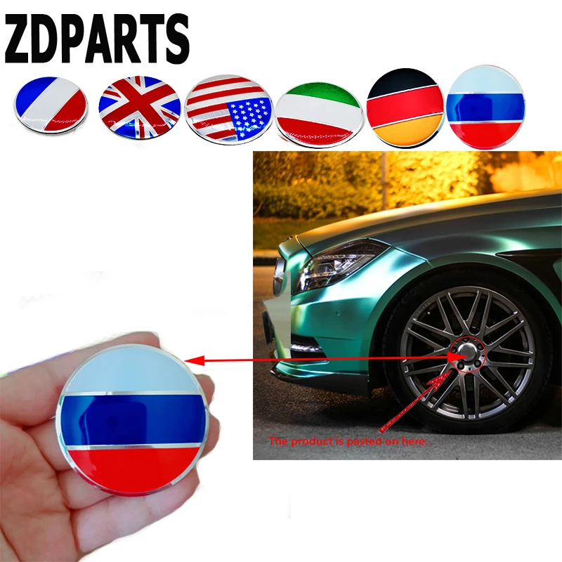 ZDPARTS 56 мм автостайлинг флаг колпачок ступицы колеса крышка наклейка для BMW E46 E39 E60