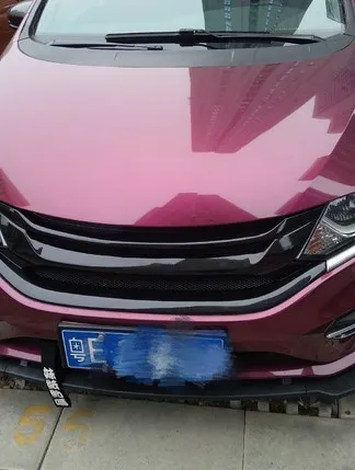 Черная смола передняя решетка сотовая сетка Nodified Замена для Honda Jade