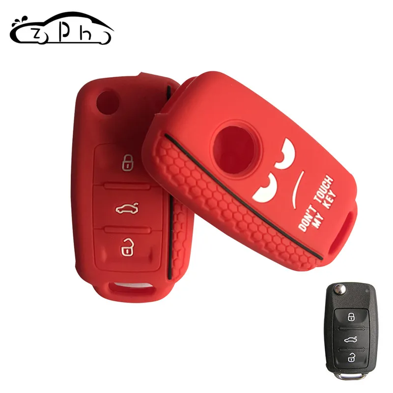 Dont Touch My Key силиконовый дистанционный колпачок для VW Caddy Golf Jetta Polo Passat Scirocco Tiguan для Skoda Octavia Seat