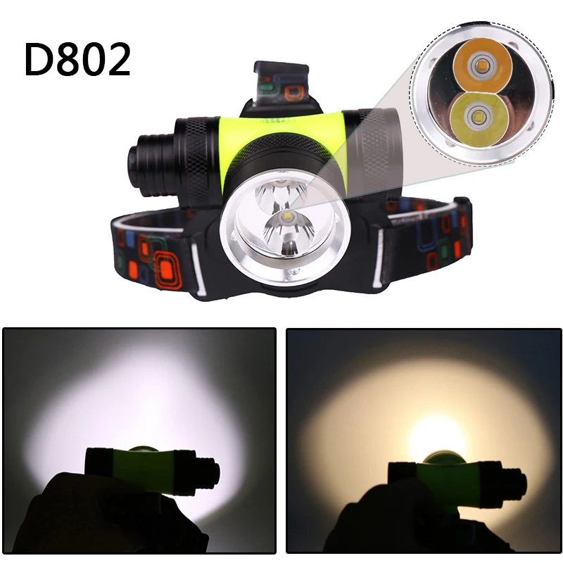 Litwod z20 D802 светодиодный Дайвинг Фары Фара 2 * XM L T6 фара подводный Водонепроницаемый