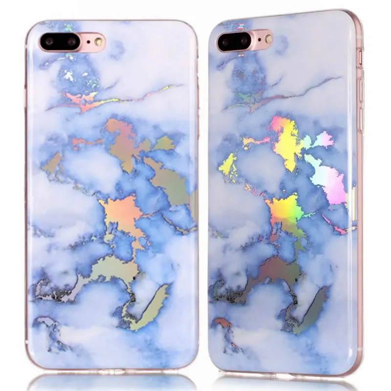 Soft Case for iPhone 8 7 Phone Cases Coque Apple iPhon Plus 7Plus Back Cover Silicone Marble Granite Skin Gel Capinha Etui |