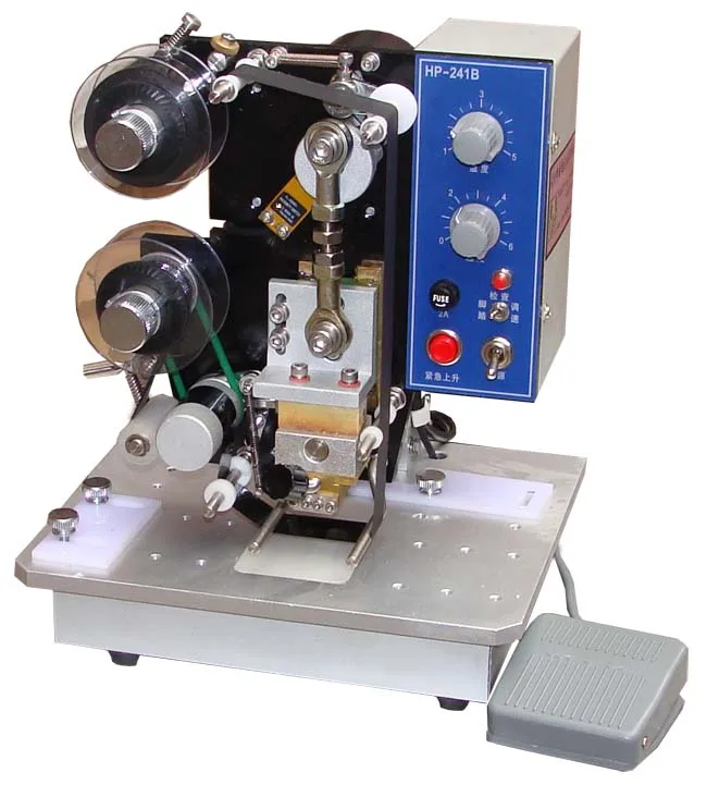 

New product date printing machine, hot foil printing for plastic bag