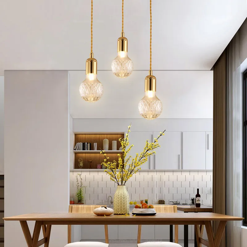 Modern G9 LED Pendant Lights Crystal Glass Handlamp Nordic Lamps for Living Room/Restaurant/Home Lighting AC220V | Лампы и освещение