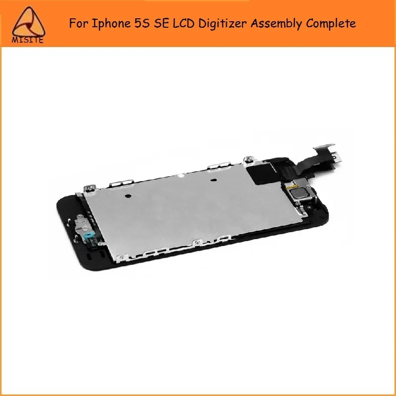 

2PCS/LOT High Quality For iPhone 5S 5SE SE LCD Display Digitizer Assembly Complete+Front Camera Flex+Home Button Flex Cable