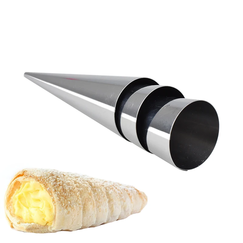 Крем для выпечки рога печенье рулет формы набор из 15 кремовый нержавеющей стали