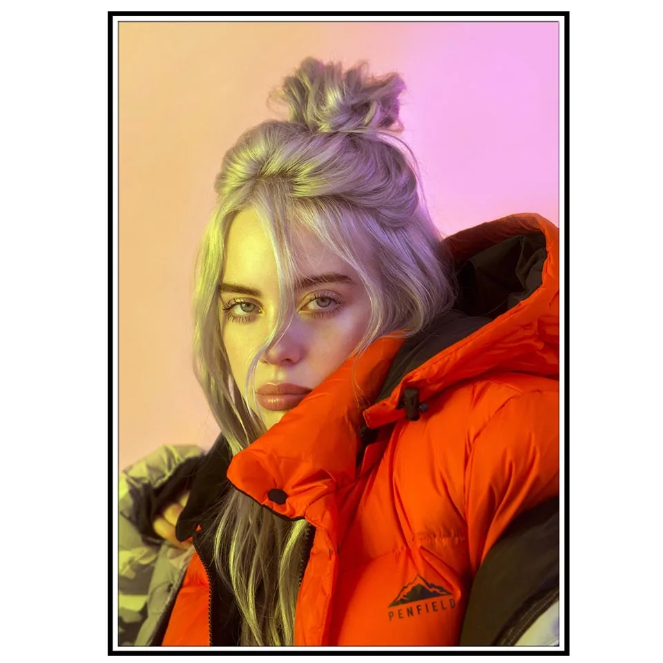 Модульная Картина на холсте с Hd печатью для украшения дома Billie Eilish, настенные картины, современный плакат в скандинавском стиле для гостиной