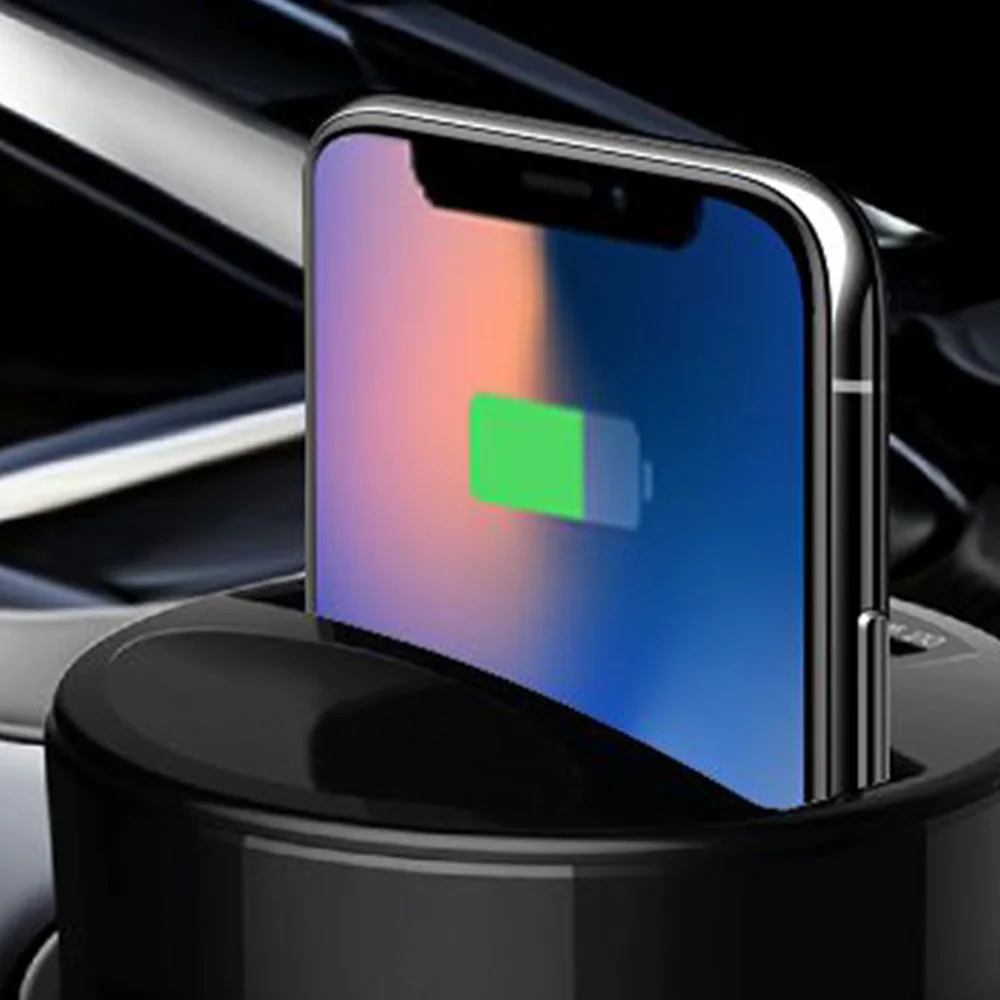 Автомобильное беспроводное зарядное устройство Qi для iPhone XS Max X XR 7 8 Plus быстрая