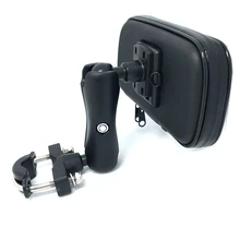 Mount Mobile Phone Holder Stand Motorcycle Bicycle Bike Scooter Handlebar Holder Waterproof Zipper Case Support Telephone Moto