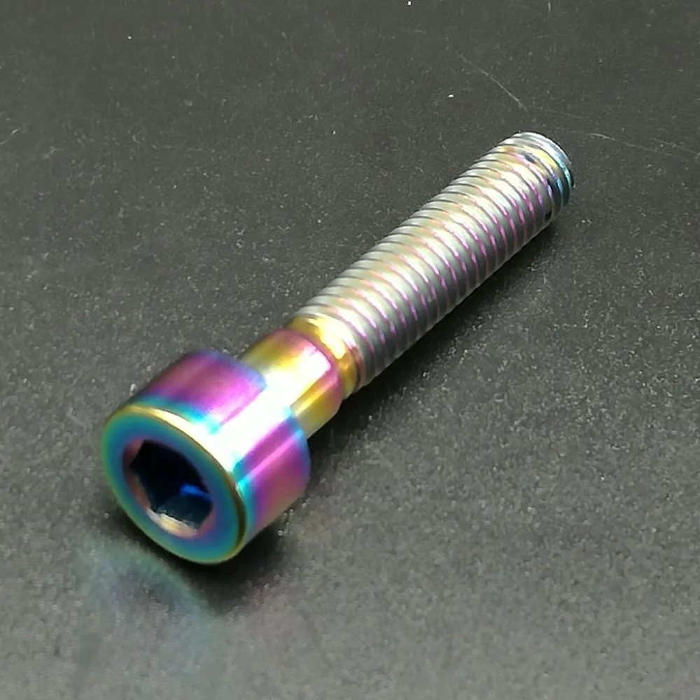 1 шт. болт DIN912 M6x30mm Titanium Ti клейкая головка шестигранный винты для велосипеда