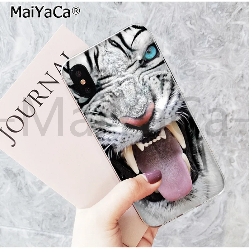 MaiYaCa милый чехол для телефона модный Тигр Леопардовый принт пантера для iphone 11 pro 8 7 66S Plus X 5S SE 44S XS XR XS max