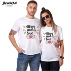 ЖенскаяМужская хлопковая футболка с коротким рукавом и круглым вырезом