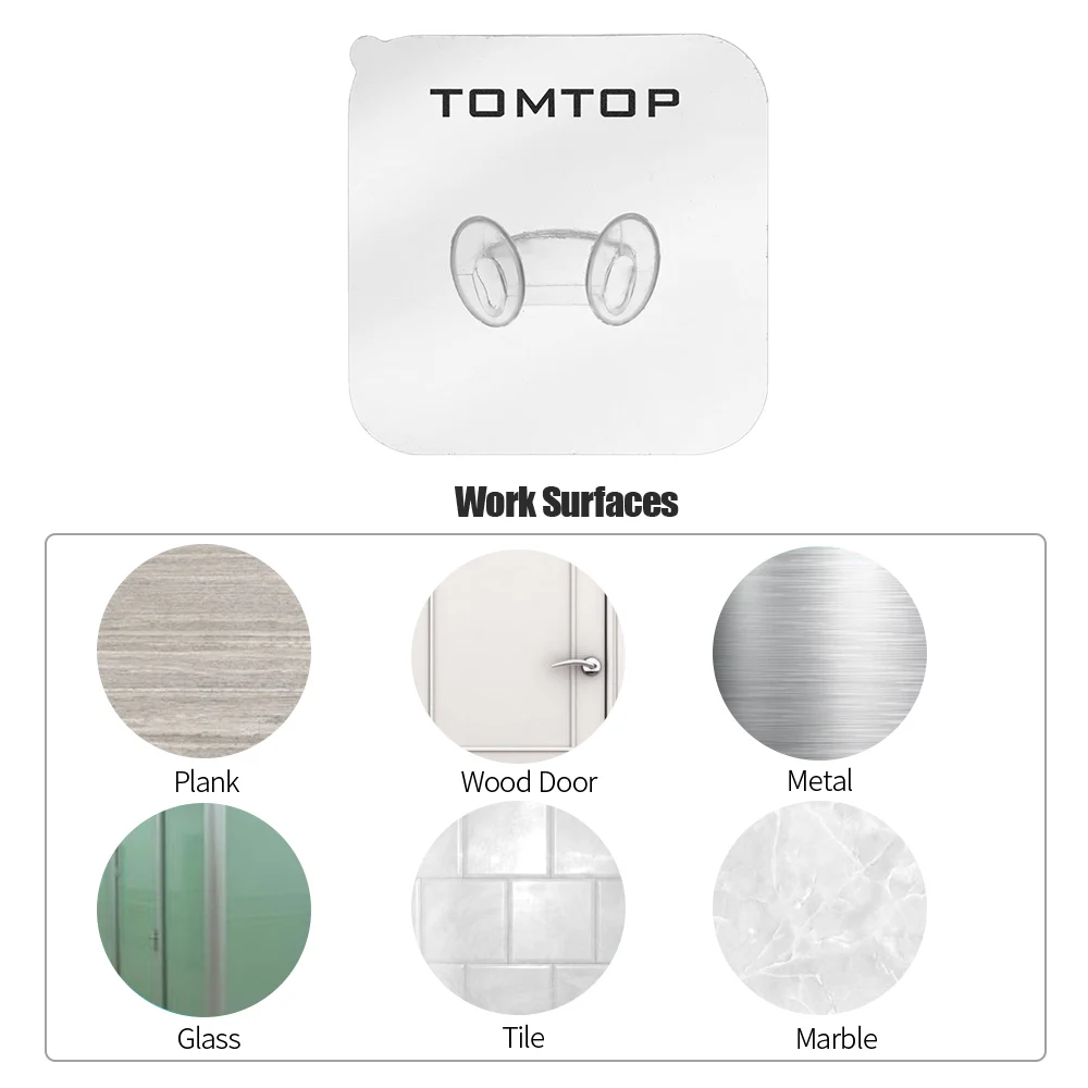 Прозрачные прочные клейкие крючки 2 шт. пластиковый держатель вилки Superglue