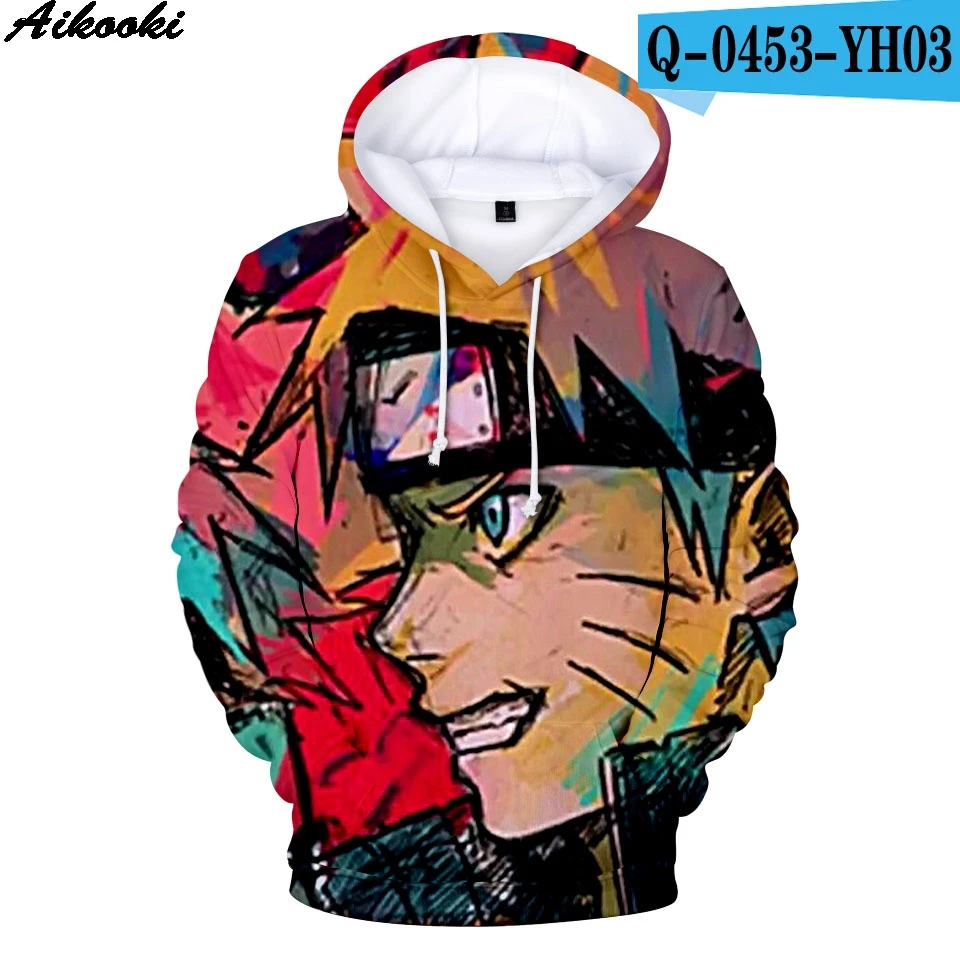 3D Casual Fashion Anime Naruto 3D Hoodies Men/Women Winter Tops 3D Hooded Children Sweatshirts Naruto 3D Kid Hoodies Men pullovers - Color: 3D