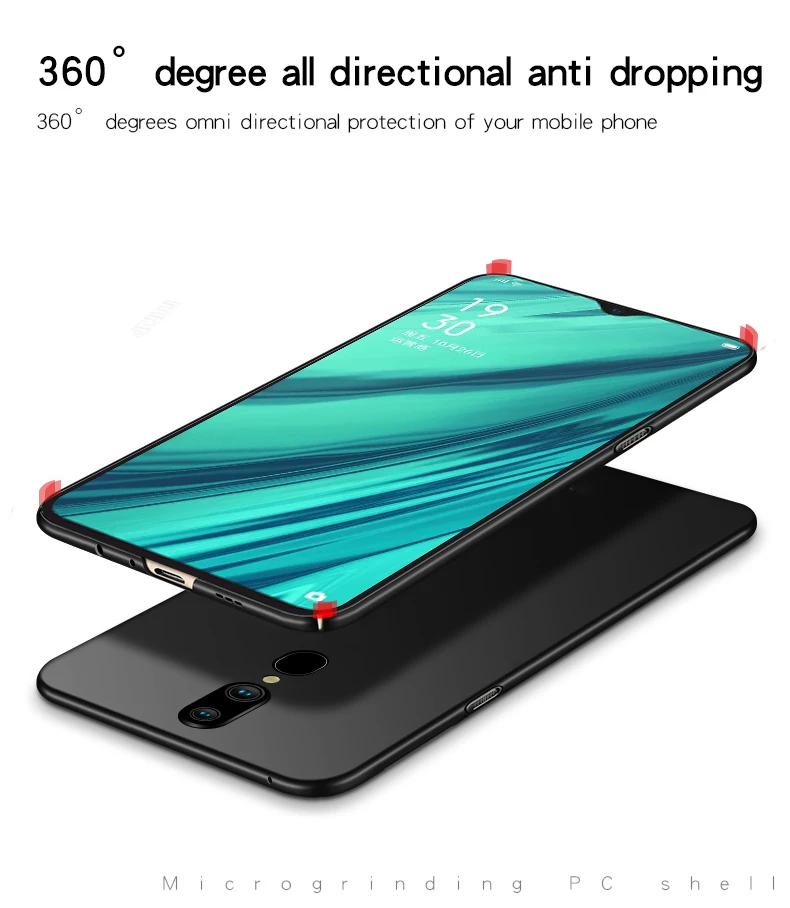 Гладкий чехол для OPPO F11 ультратонкий жесткий защитный из ПК Ax9 бесплатная