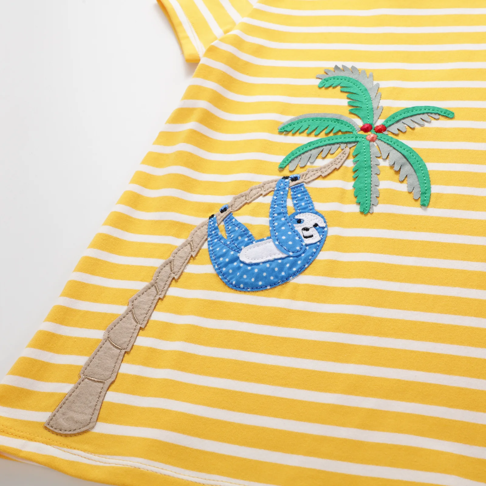 Летнее Хлопковое платье для маленьких девочек мини-От 2 до 7 лет детское