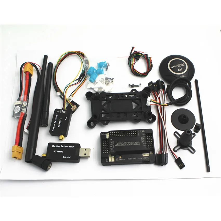 Контроллер полёта apm2 6 ArduPilot APM 2 + 6M GPS с компасом модуль питания 433 МГц/915 МГц 3DR