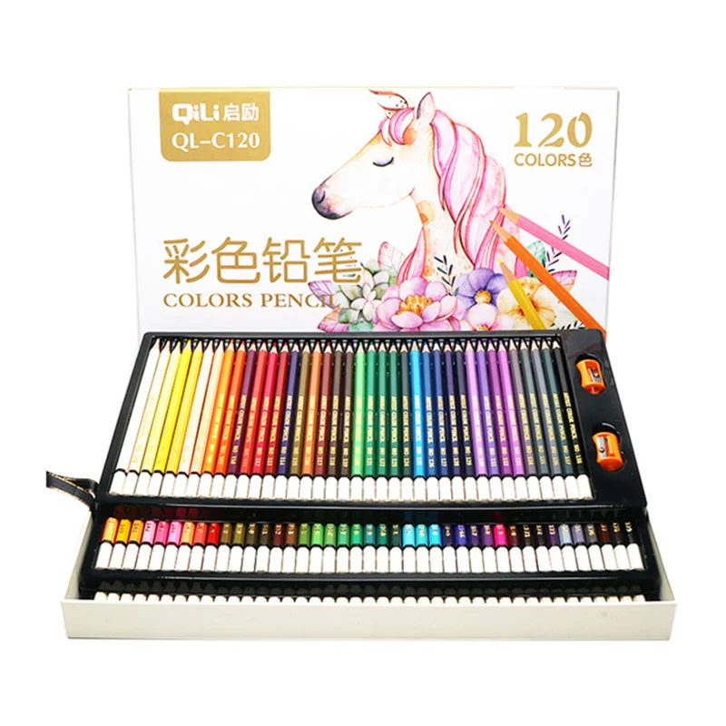 

Colored Pencil 120/Set Drawing Pen Stationery Colored Ink Sketching Painting Art Pen School Writing Wooden Material Escolar Gift