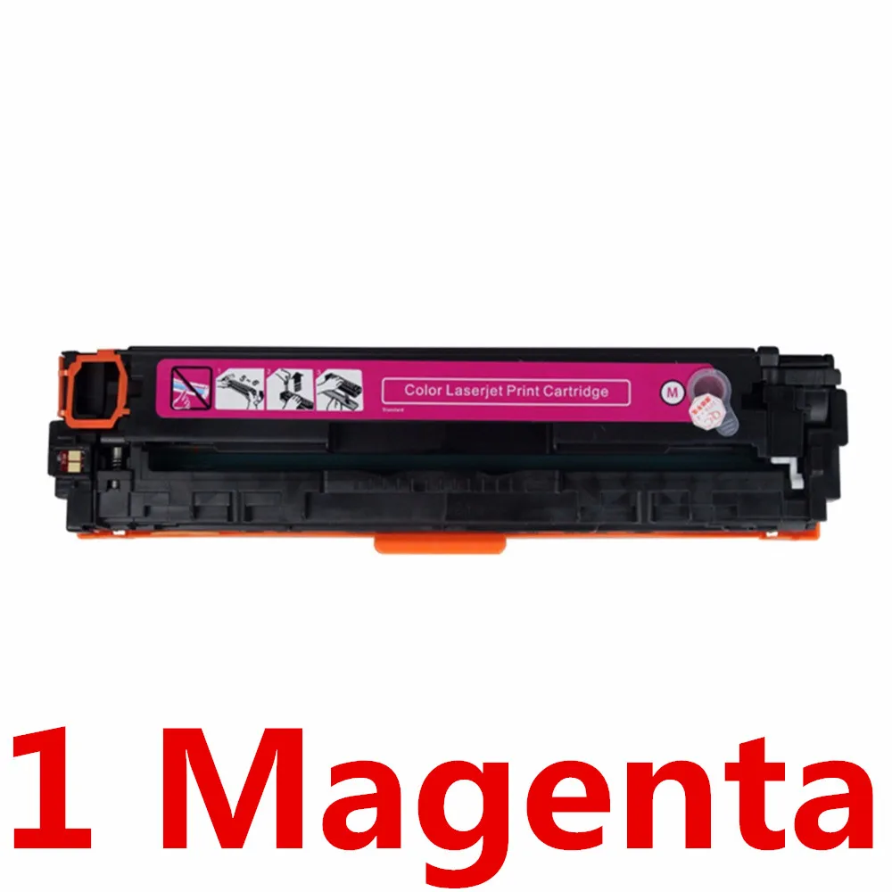 1 Magenta Тонер-картридж hp Q6000 Q6000A Q6001A Q6002A Q6003A Замена для 124A Цвет Laserjet 2600n 2605dn 2605dtn CM1015 CM1017 принтер - Цвет: 1 Magenta