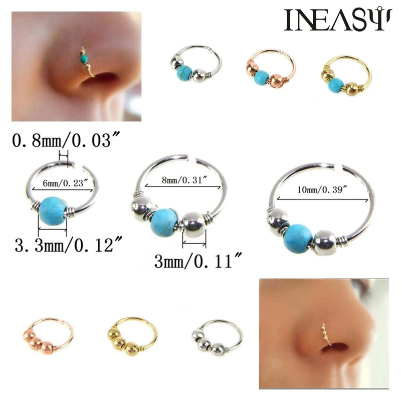 Кольцо для пирсинга носа Модные Шпильки Перегородка ювелирные изделия ноготь