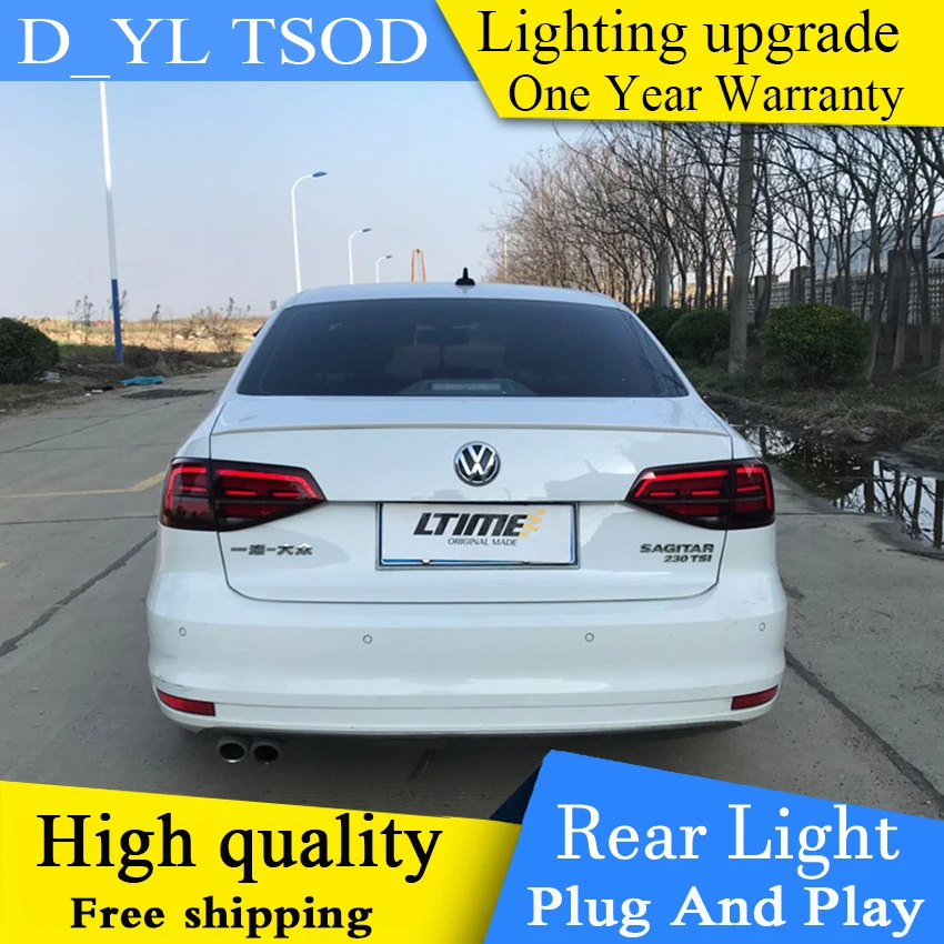 Автостайлинг для vw Jetta GLI 2015 2018 светодиодные задние фонари динамический сигнал
