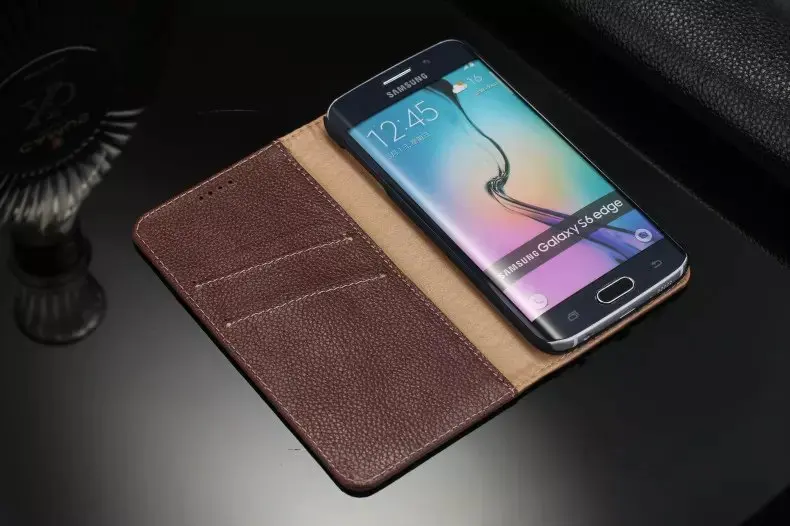Чехол из натуральной кожи для samsung Galaxy S6 Edge S 6 S6Edge роскошный Магнитный