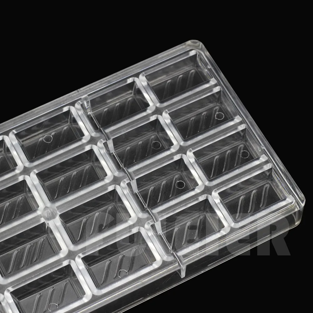 Cuboid поверхность волна Поликарбонат форма для шоколада Сделай Сам кухонные