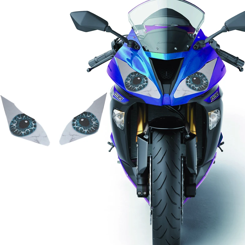 Для KAWASAKI NINJA 250 300 аксессуары для мотоциклов передняя обтекатель фары наклейка