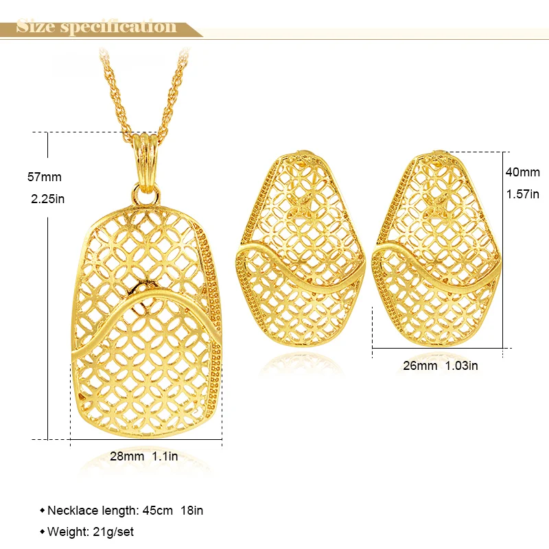 Комплект из колье и серёг с подвеской | Украшения аксессуары