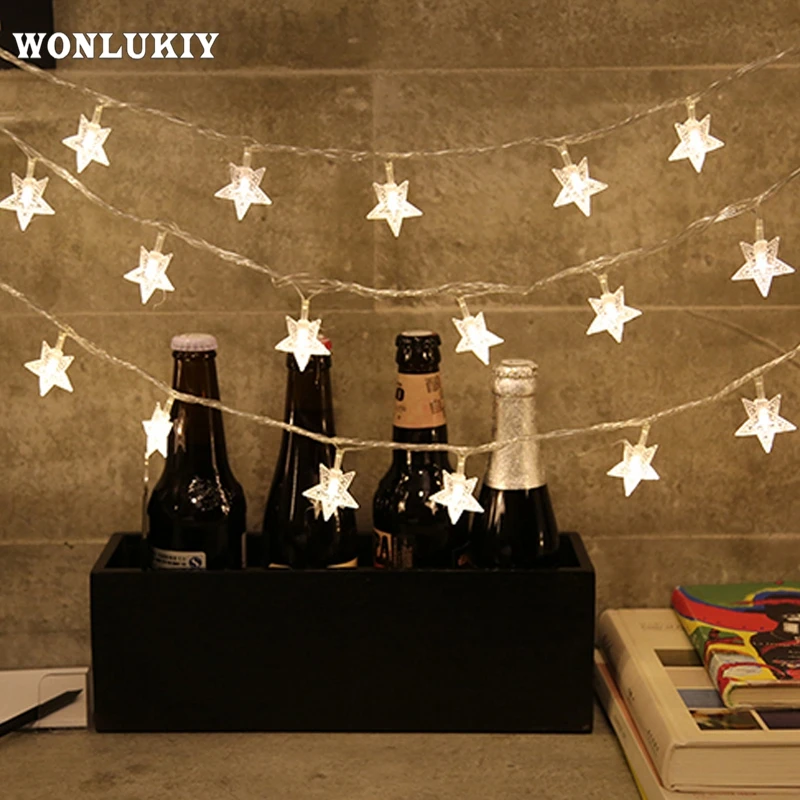 Гирлянда с 200 светодиодами в виде звезд 20 м|waterproof led string lights|string lights outdoorstar |