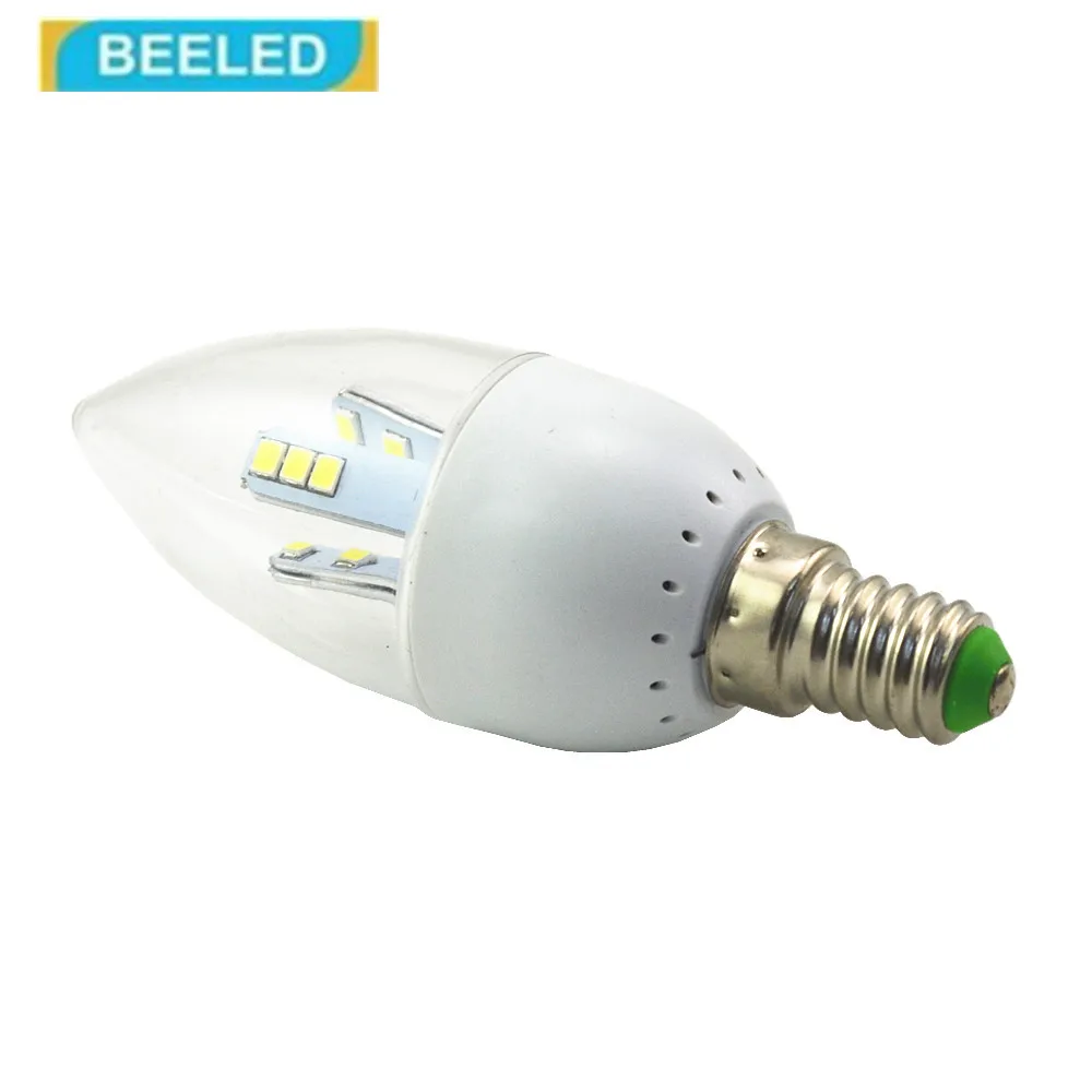 LED Candle light 3W Bulb lamp white 220V B15 E14 Crystal bulb led home decor lighting decorative | Освещение