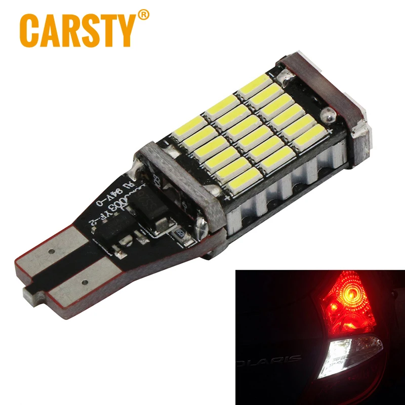 Carsty 2 шт. Новый Canbus T10 T15 светодиодный задний светильник W16W 5SMD Автомобильный без