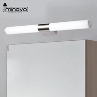 led wall lamp mirror light telescopic waterproof bathroom 6w 44cm 8w 55cm indoor lighting fixture decor makeup dresser 220v