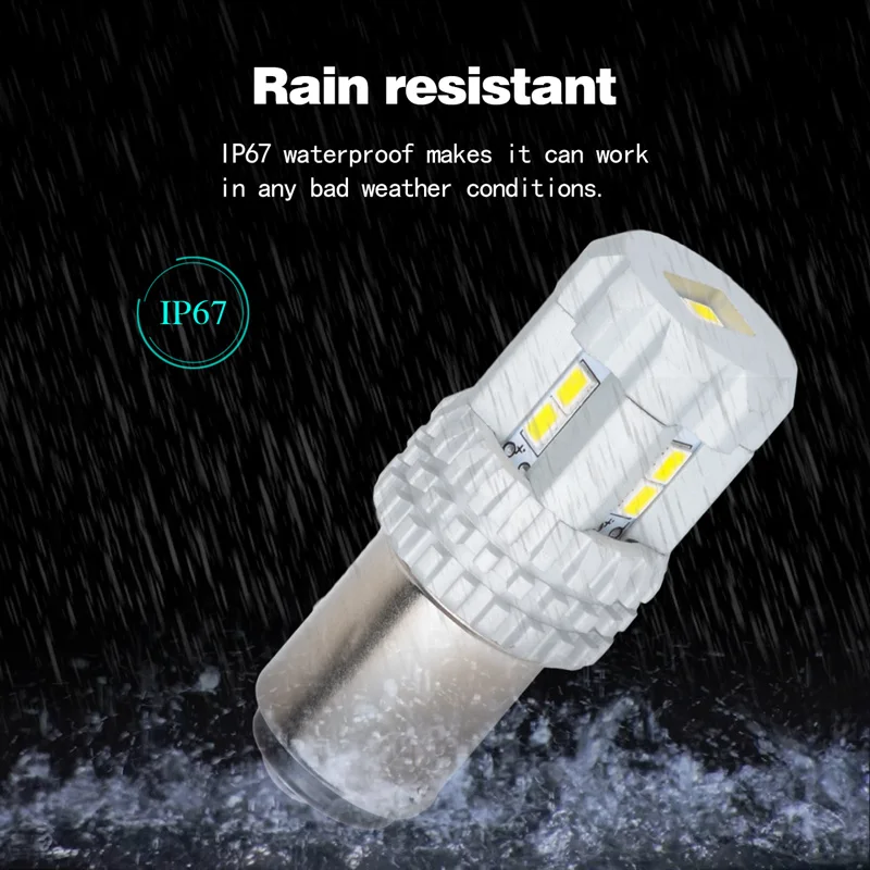 Katur 2 шт. 1157 BAY15D P21/5 Вт светодиодные лампы 12 SMD 3020 автомобильная лампа Led DC 12V