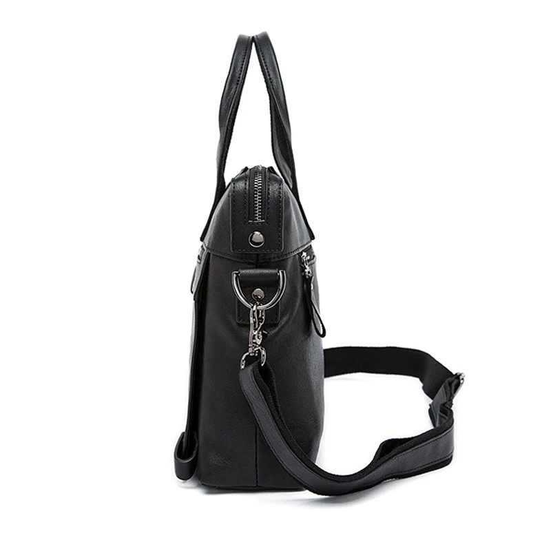 Мужской портфель из натуральной кожи деловые сумки через плечо мессенджер на