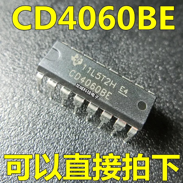 Новый CD4060BE HEF/HCF 14-ступенчатый бинарный серийный подсчет CD4060 DIP-16 | Обустройство