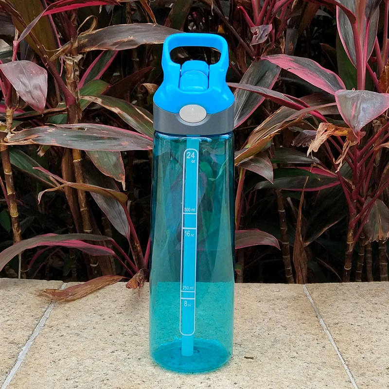 Water Cup Plastic High capacity With Straw Adult sports Student Female maleCreativePortable Handy bottle | Дом и сад