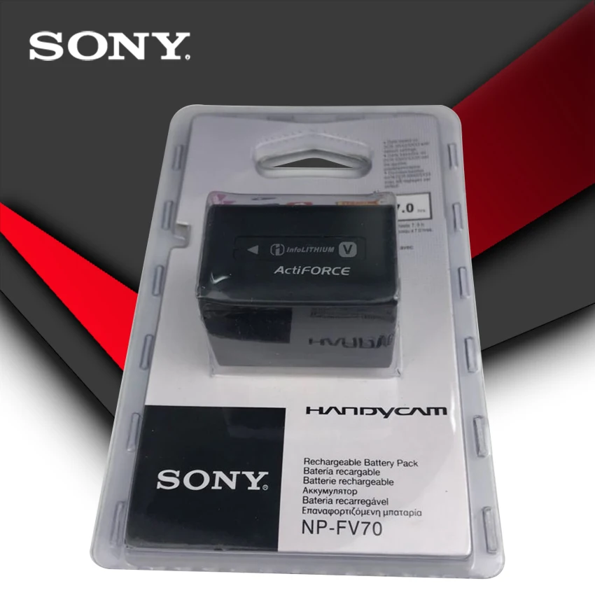 Sony оригинальный NP-FV70 NP FV70 Аккумулятор для камеры HDR-CX230 HDR-CX150E CX300 | Электроника