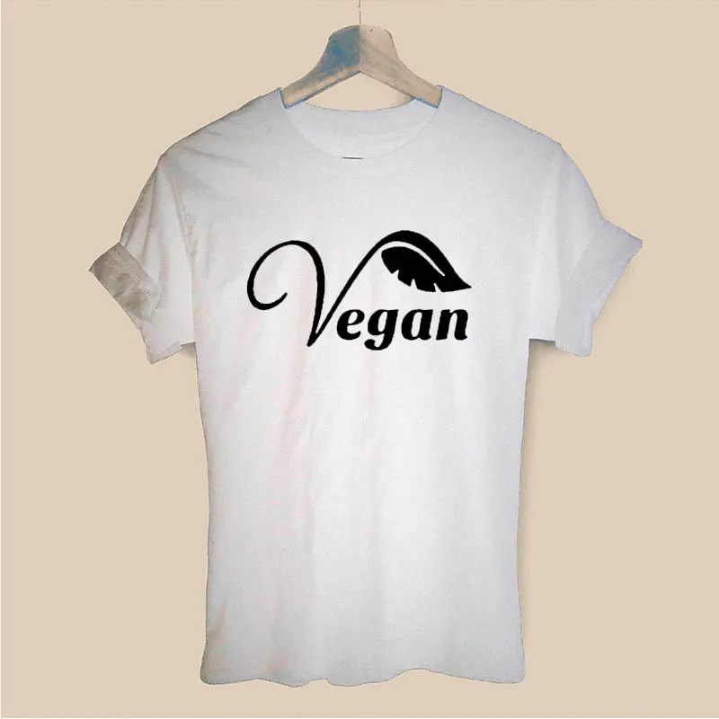 Future Is Vegan Вегетарианская Футболка с принтом букв, забавная футболка, женская одежда, повседневные топы с короткими рукавами, футболки, Прямая поставка - Цвет: WHITE