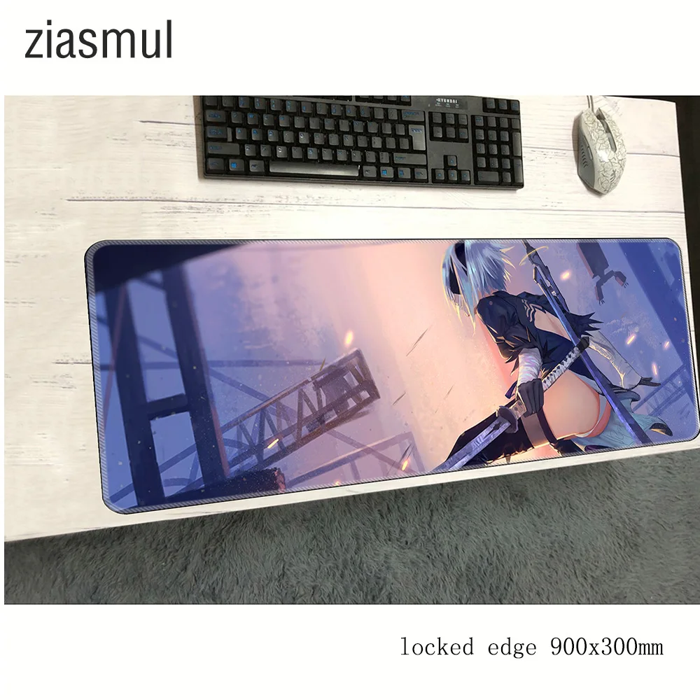 Коврик для мыши NieR Automata 900x300x2 мм коврик ноутбука компьютера самый дешевый игровой